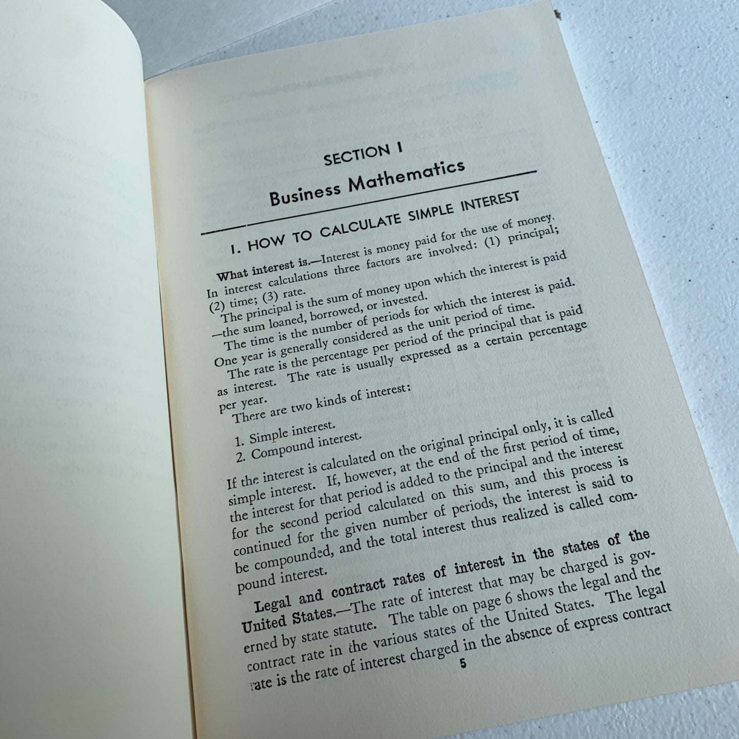 Handbook of Business Mathematics 1959 Book Vintage