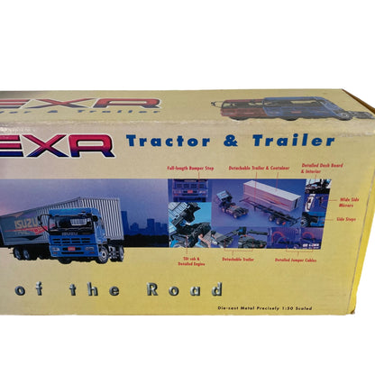 RARE Checkmate Models Isuzu E Series EXR Semi Truck & Trailer 1/50 Scale w/ BOX!