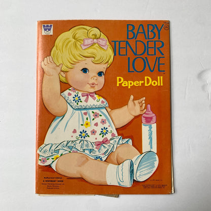 Baby Tender Love Paper Doll 1971 Mattel Book Used