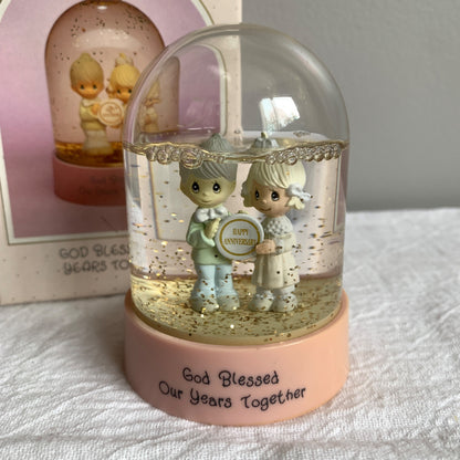 Precious Moments God Blessed Our Years Together Snow Globe