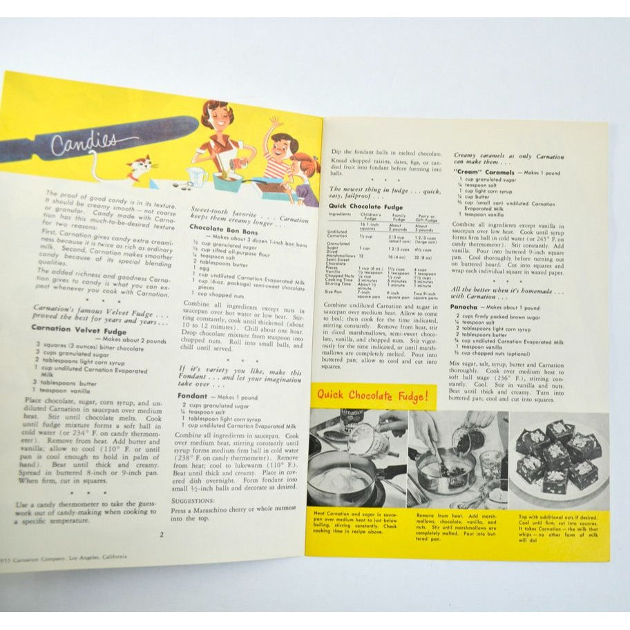 Party Sweets by Mary Blake Booklet Carnation Vintage