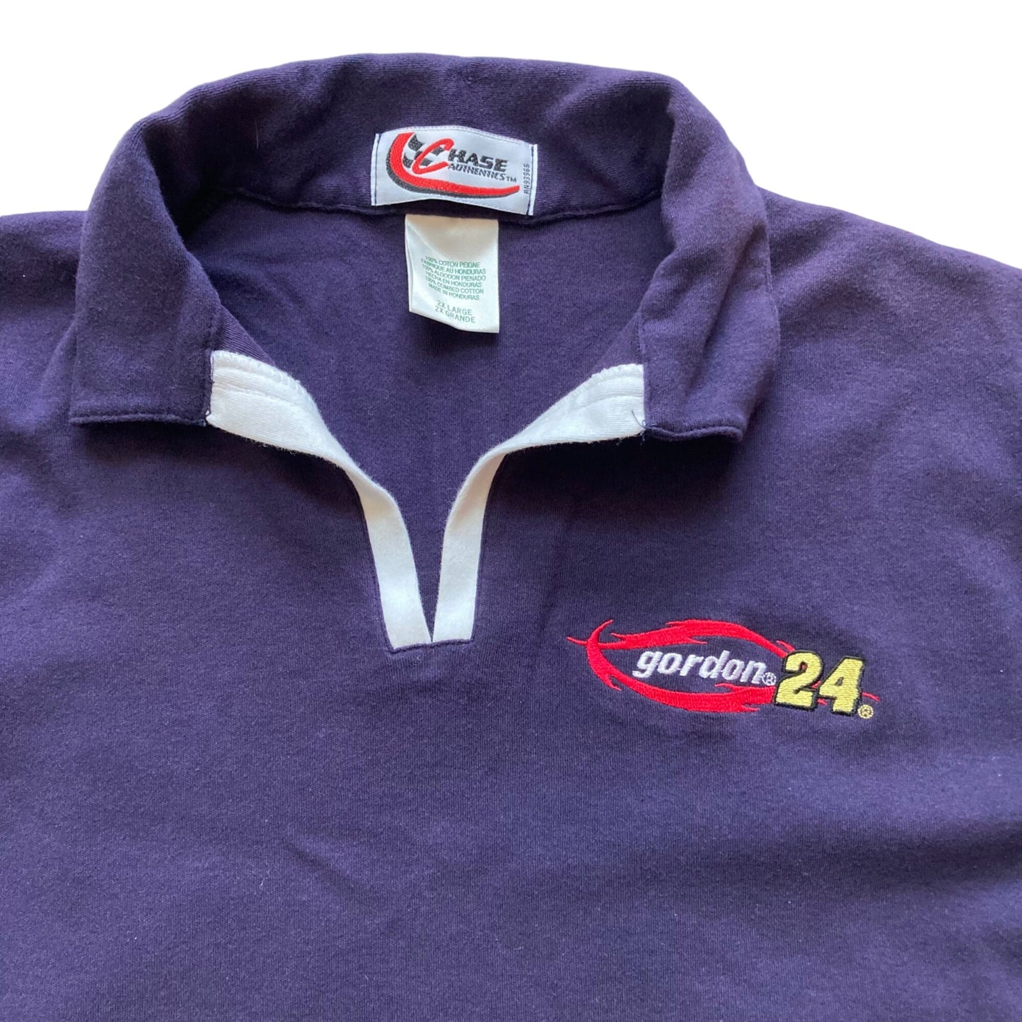 Vintage Jeff Gordon #24 Chase Authentics Polo Shirt Women's 2XL RN93965 Purple