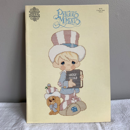 Precious Moments Uncle Sam Cross Stitch Pattern Book