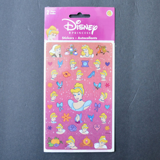 SandyLion Disney Cinderella Princess Stickers Vintage NOS New Sealed