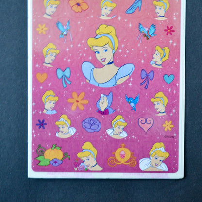 SandyLion Disney Cinderella Princess Stickers Vintage NOS New Sealed