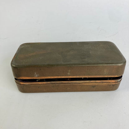 Antique White Sewing Machine Attachment Box Vintage Set