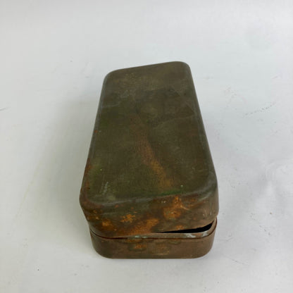 Antique White Sewing Machine Attachment Box Vintage Set