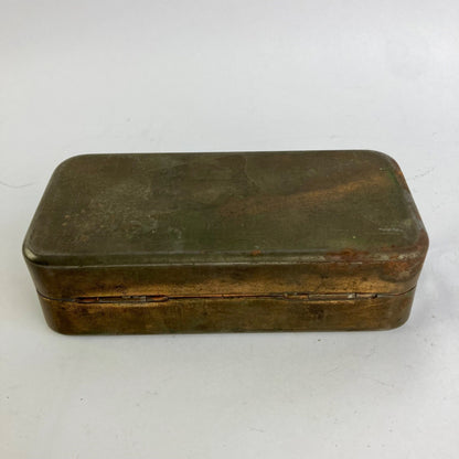 Antique White Sewing Machine Attachment Box Vintage Set