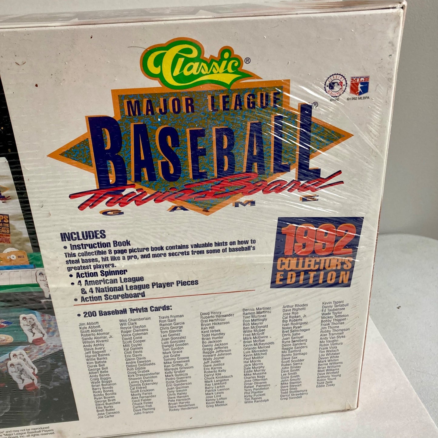 Classic Major League Baseball Trivia Board Game 1992 Series NEW & SEALED!