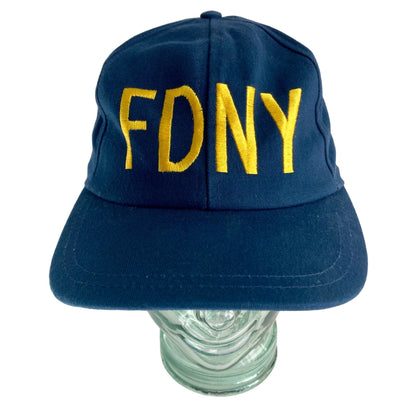 FDNY 9/11 Hat Navy Blue/Gold One-Size Fire Department New York City Made In USA