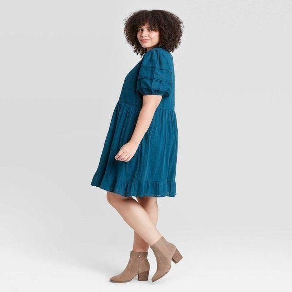 universal thread cotton dress Women's Smocked Maxi A-Line Dress