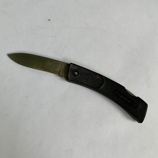 Schrade SP7 Vintage Knife Folding Black Handle