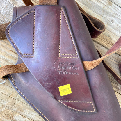 Vintage Thompson Center Arms Leather Holster Shoulder Rifle? 18" Brown