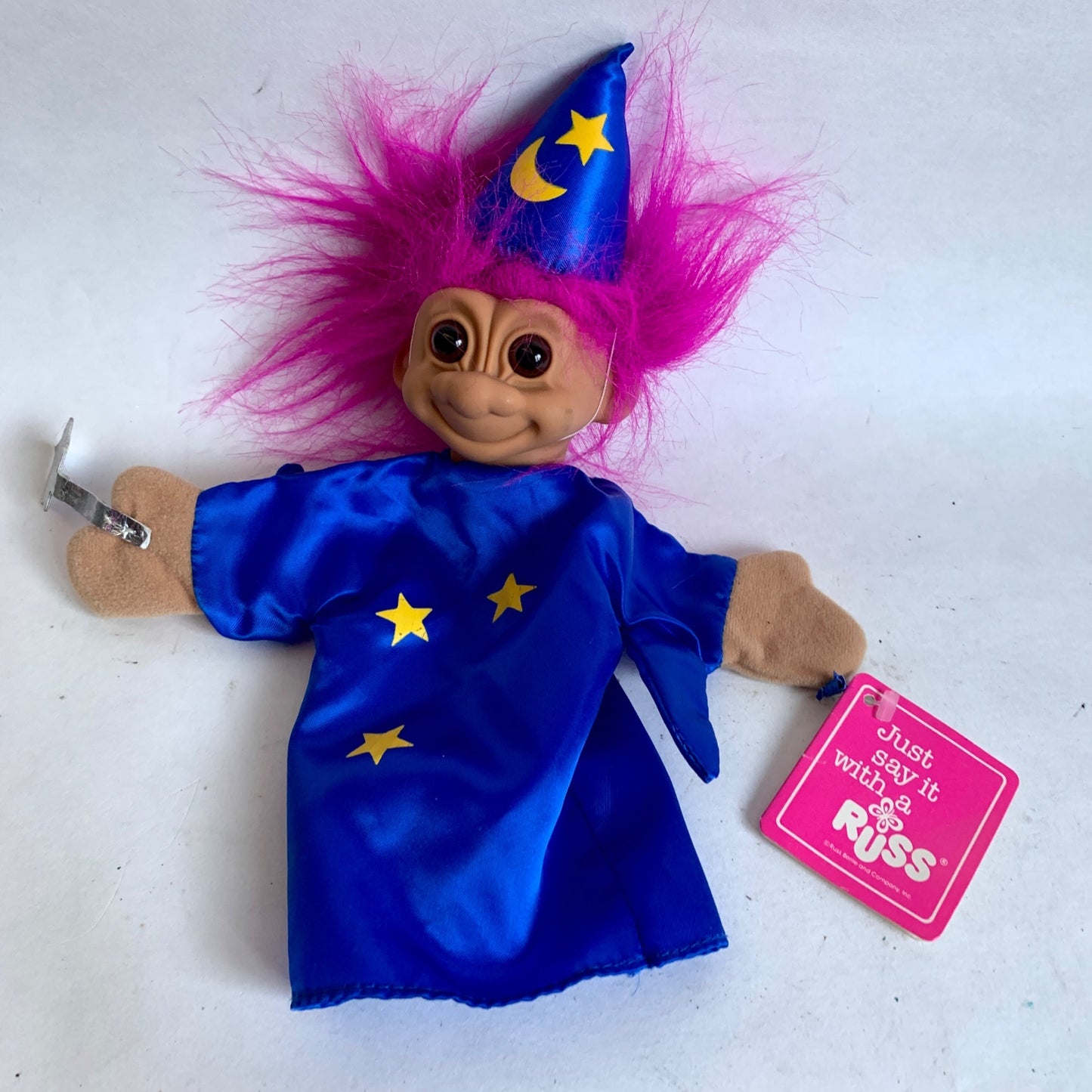 Russ Troll Magician Wizard Puppet With Tags