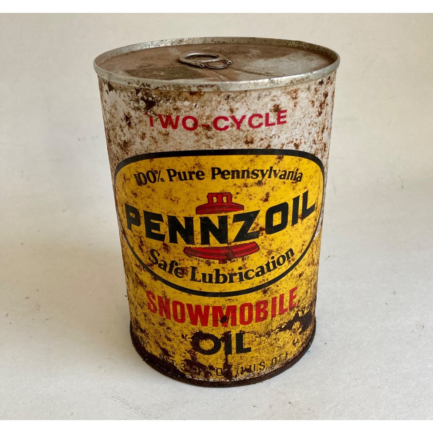 Vintage Pennzoil Two Cycle Snowmobile Oil Can 1 Quart UNOPENED!