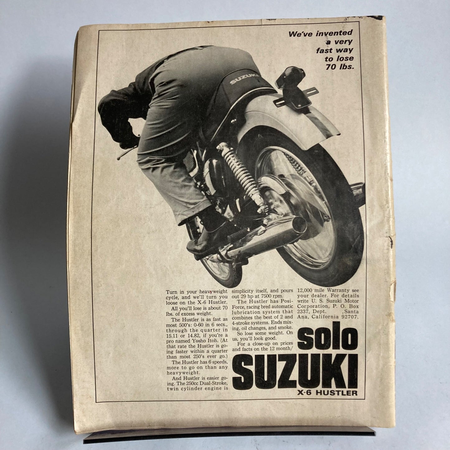 Vintage Modern Cycle Magazine October 1966 Motorcycle Drag Racing Hill Climbs