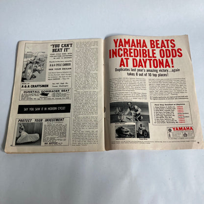 Vintage Modern Cycle Magazine October 1966 Motorcycle Drag Racing Hill Climbs