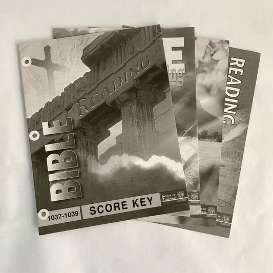 A.C.E. PACE Bible Score Key 1037-1048 4th Grade