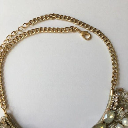 New Coco + Carmen Gold Pearl Statement Necklace