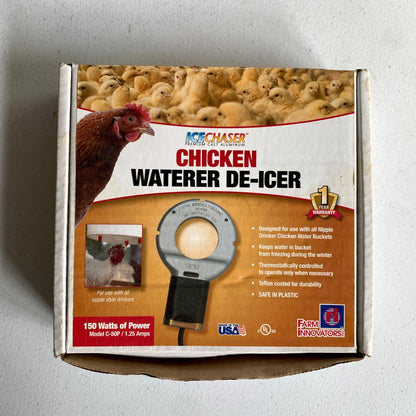 Ice Chaser Chicken Waterer De-Icer New