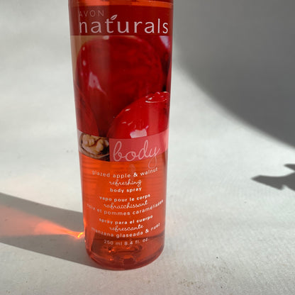 Avon Naturals Glazed Apple Walnut Body Spray 8.4 oz 250 ml NEW