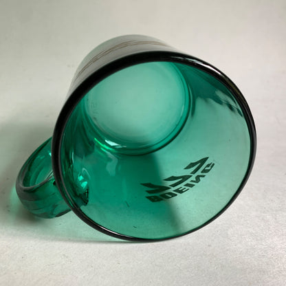 Boeing 777 Green Glass Coffee Mug