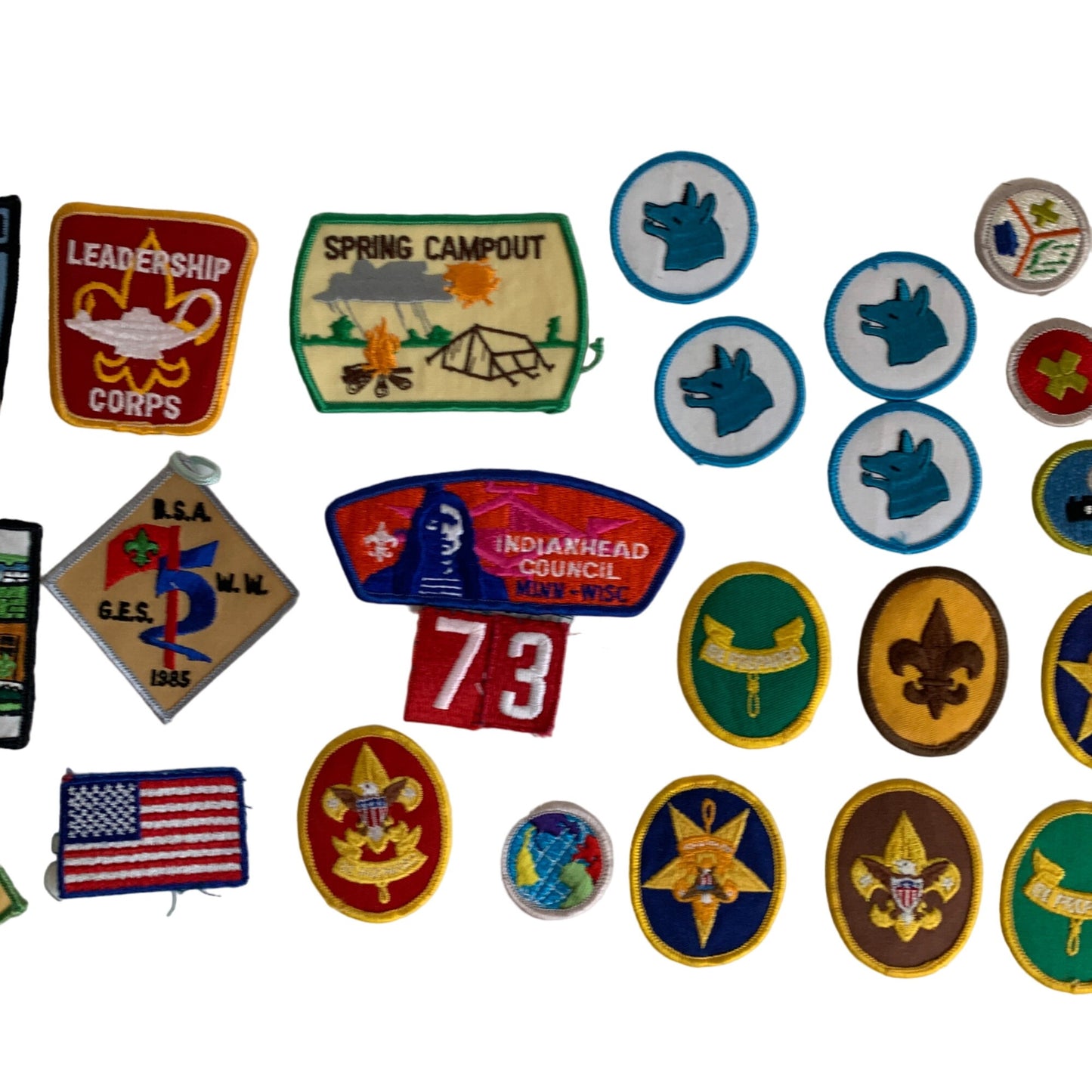 Vintage Boy Scouts of America BSA Patches Lot of 28