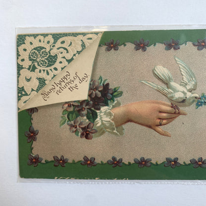 Antique Early 1900s Postcard Many Happy Returns of the Day