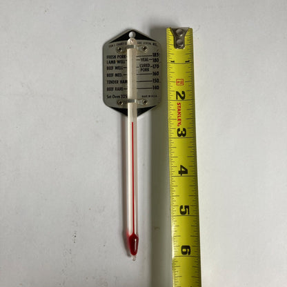 Vintage John L. Chaney Co. Meat Thermometer Lake Geneva, WI MADE IN USA Works!