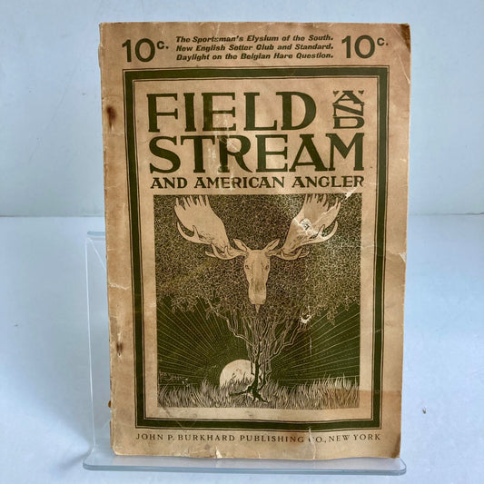 RARE 1901 Field And Stream Magazine American Angler January 1901 Antique