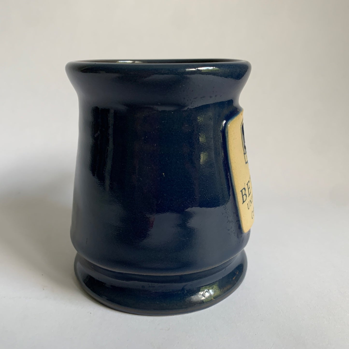 Deneen Pottery Bethel University Coffee Club Blue Ceramic Mug