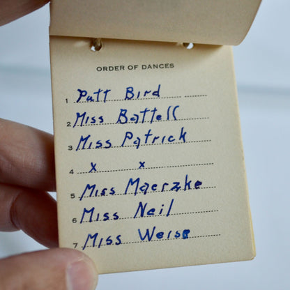 Vintage 1927 Carroll College Junior Promenade Dance Card