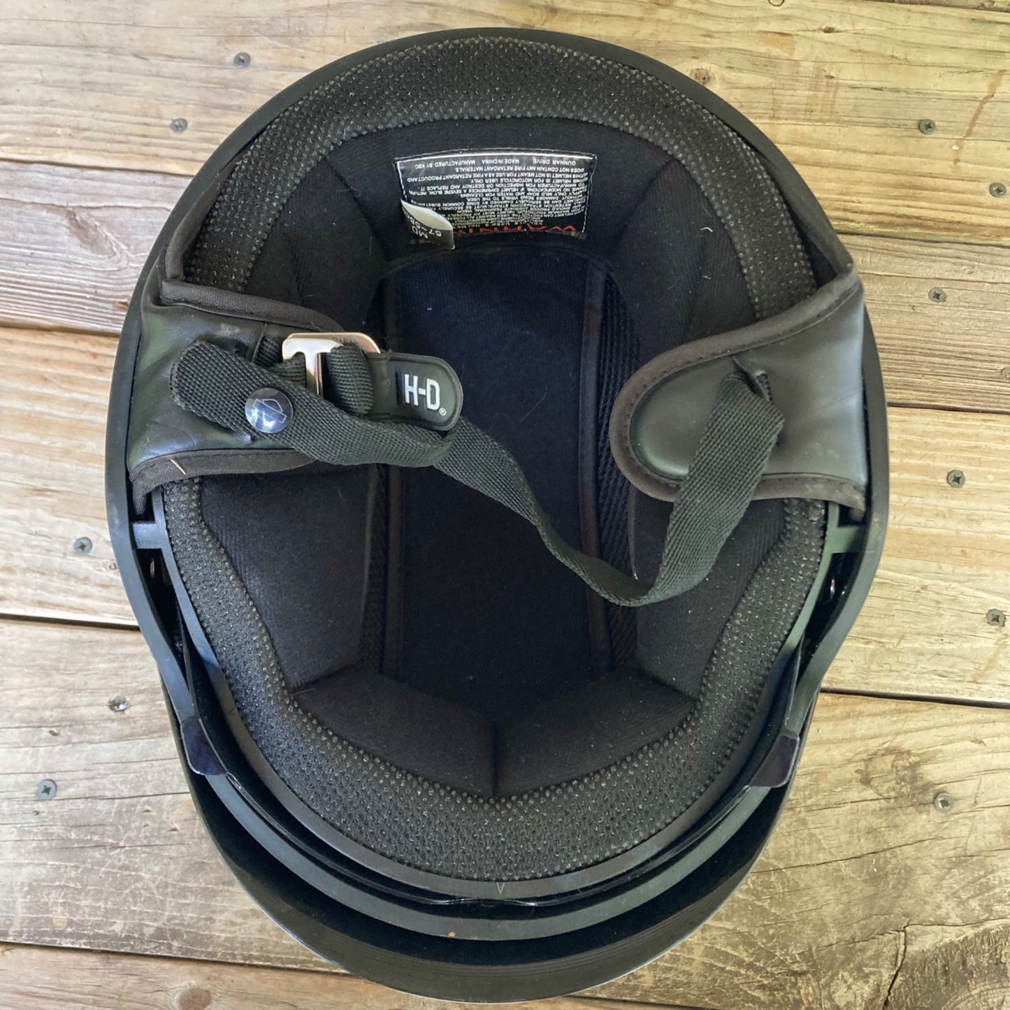 Harley Davidson Half Helmet w/ Retractable Face Shield Visor Tinted Flames M