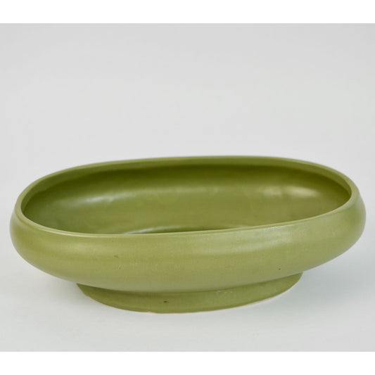 Floraline USA 476-8 Avacado Green Footed Oval Planter