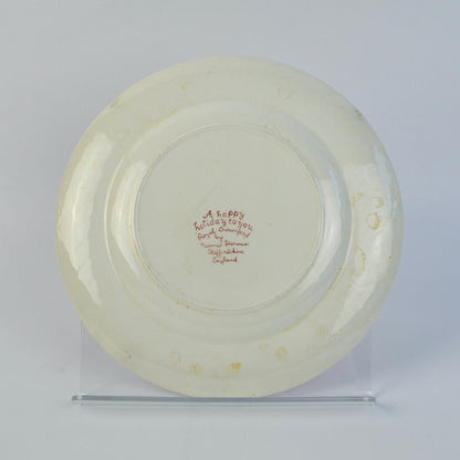 Royal Crownford Merry Christmas 1982 Plate by Norma Sherman Staffordshire