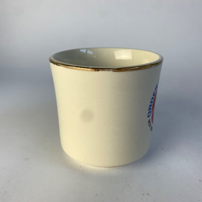 Vintage Boy Scouts of America Order of the Arrow Mug Gold Rim Ceramic