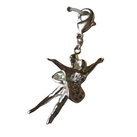 New A Charming Idea CZ Silver Dancers Charm