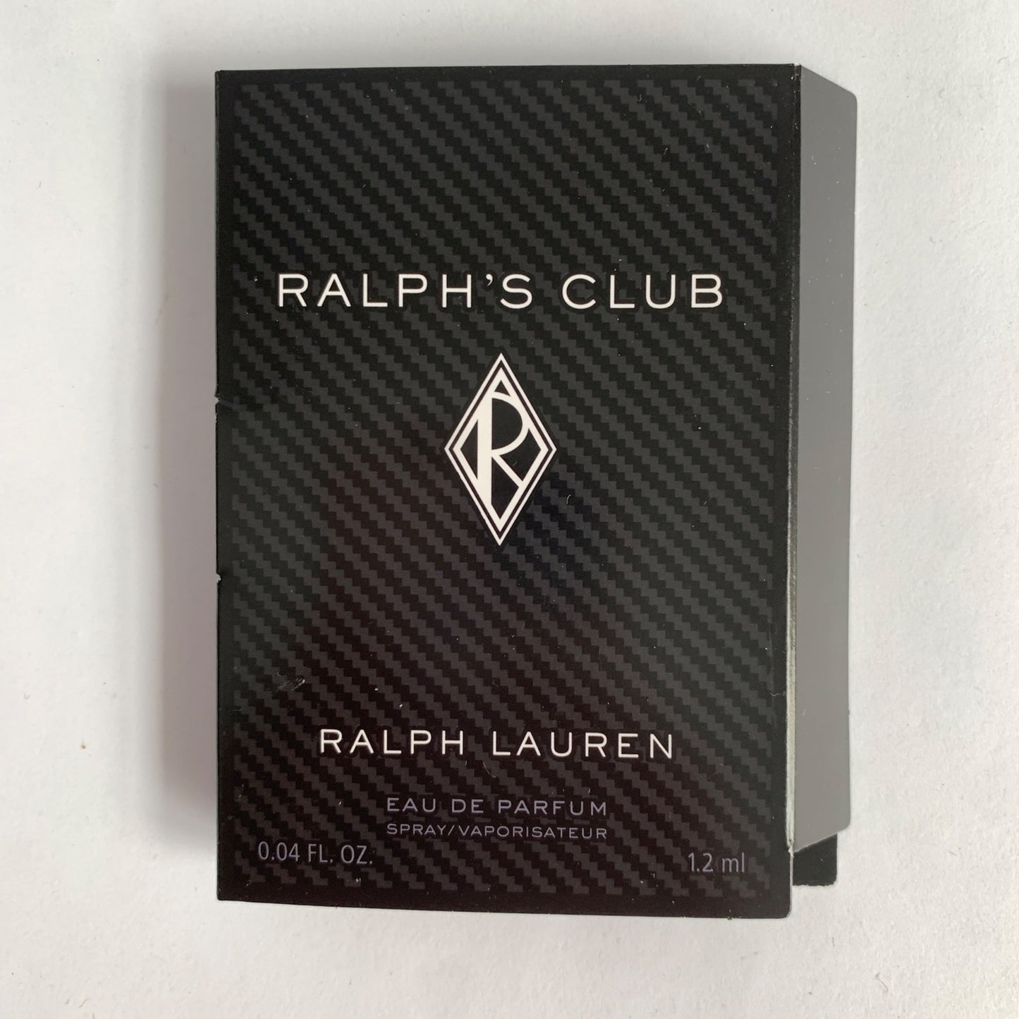 Ralph Lauren Ralph's Club EDP .04 Sample Vial on Card