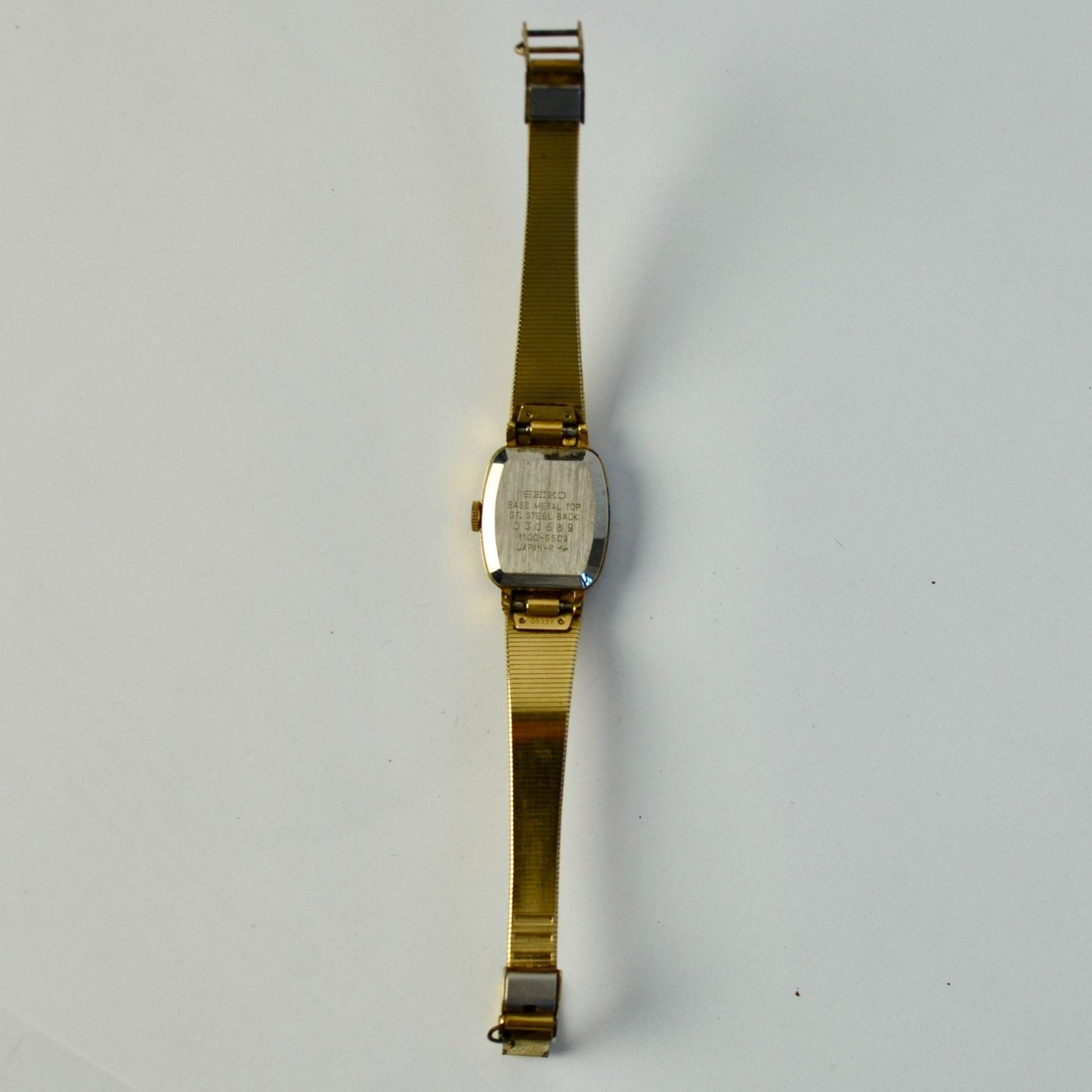 Seiko 1100-5509 Japan Gold Women's Dress Watch Missing Chain Untested