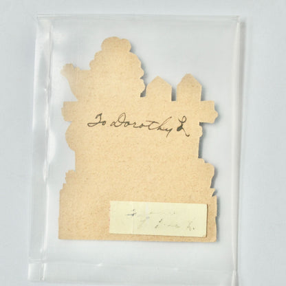 Vintage Valentine Card To My Sweetheart Girl with Dog Rose