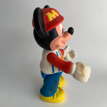 Vintage Mickey Mouse Baseball Player 12" Posable Figure