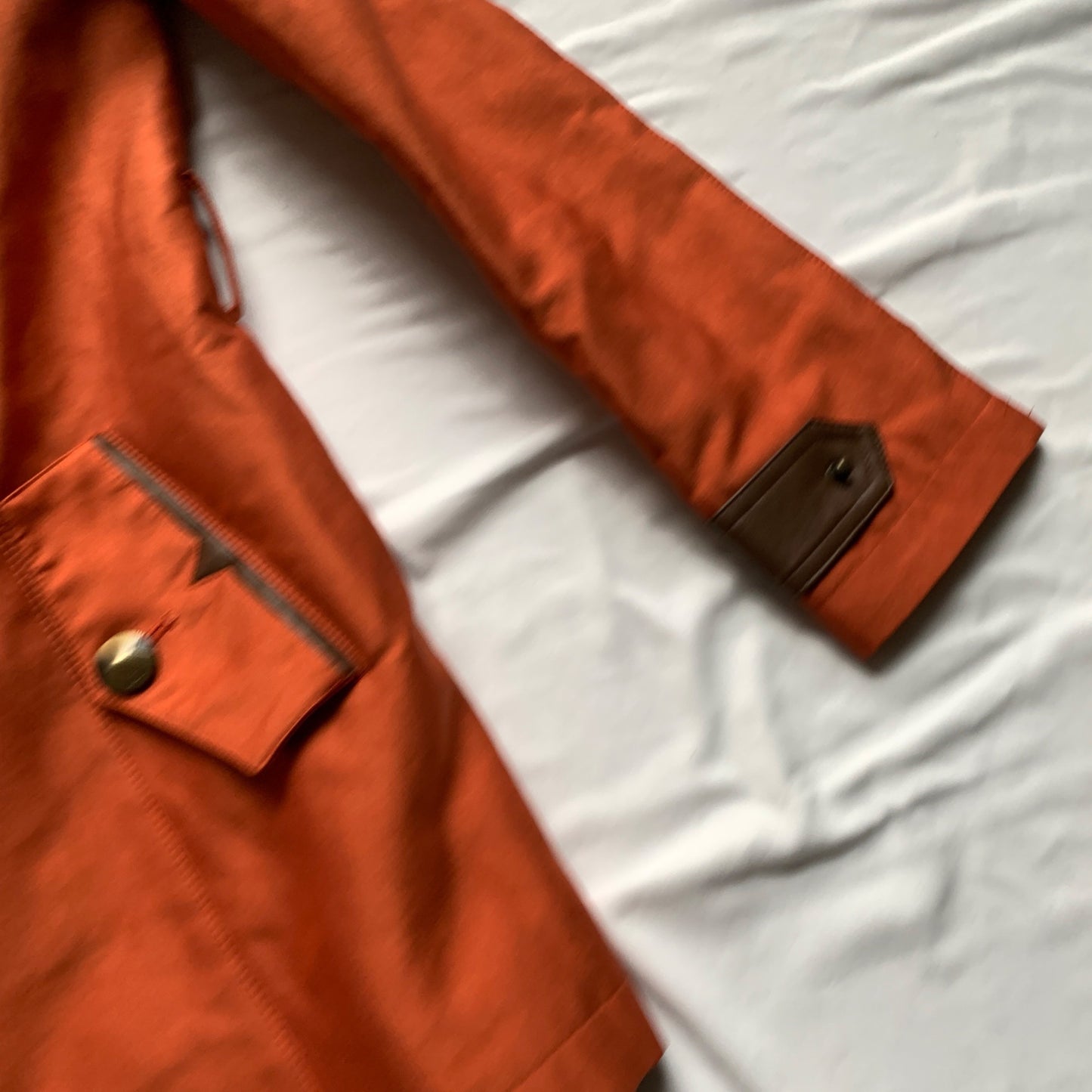 Sam Edelman Orange Fall Coat Belted Size XS