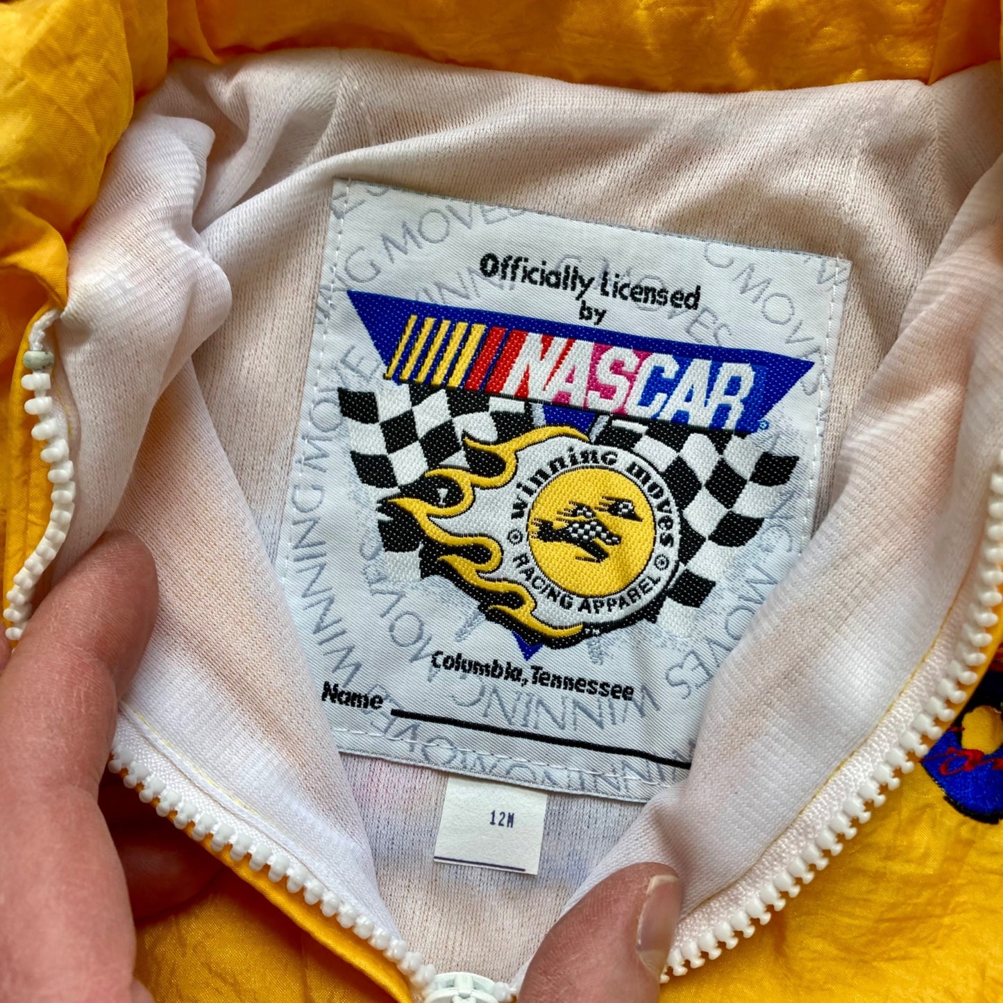 Vintage NASCAR Ernie Irvin #36 M&Ms Jacket Baby Size 12M NEW!