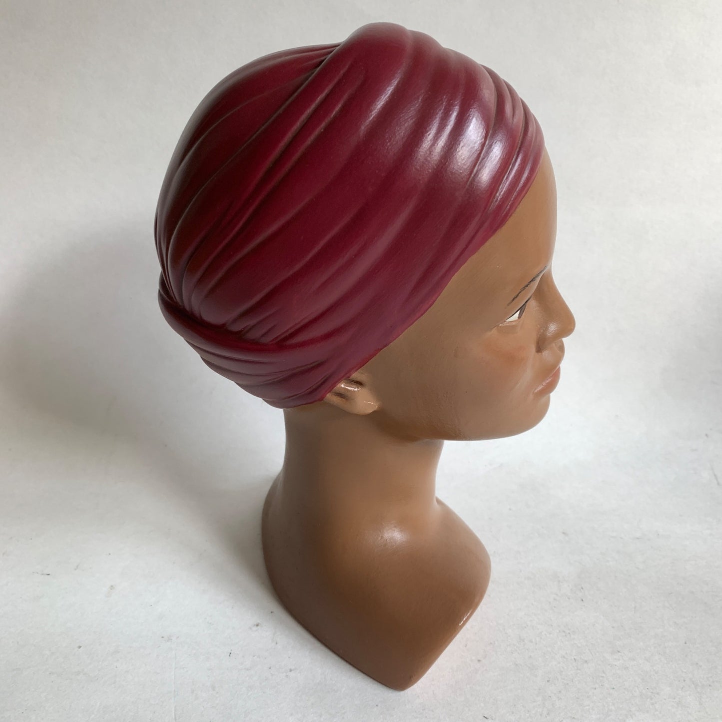 Vintage 1977 Holland Mold Woman's Head Chalkware Turban