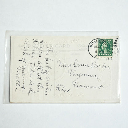 Early 1900s Antique Joyful Christmas Postcard