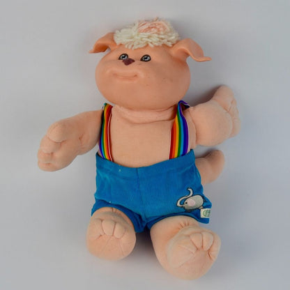 Cabbage Patch Kids Koosas Dog Rainbow Overalls 1983