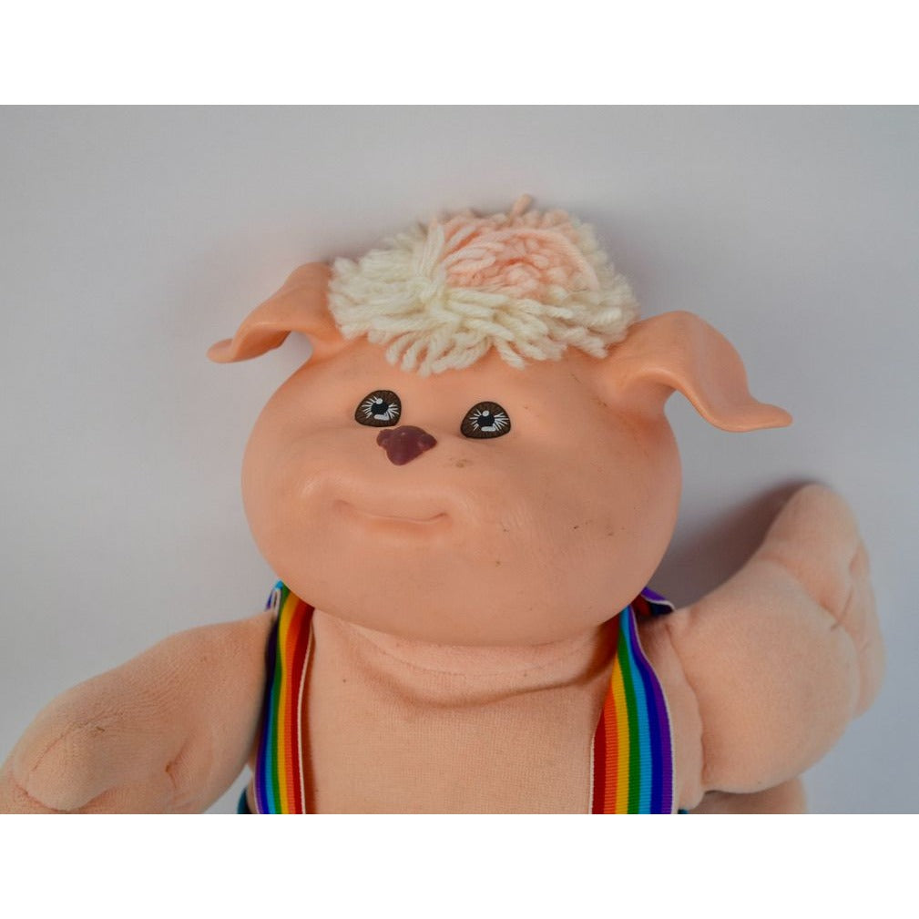 Cabbage Patch Kids Koosas Dog Rainbow Overalls 1983