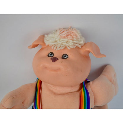 Cabbage Patch Kids Koosas Dog Rainbow Overalls 1983