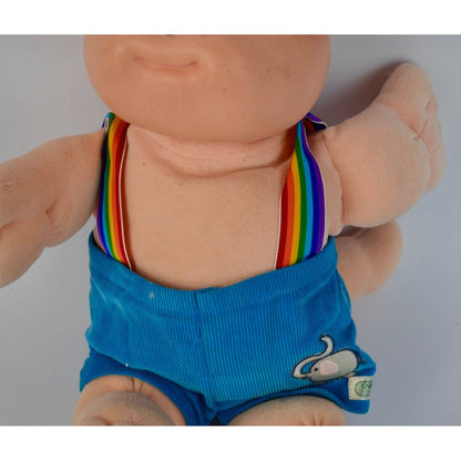 Cabbage Patch Kids Koosas Dog Rainbow Overalls 1983