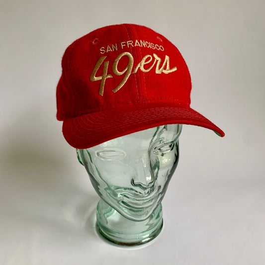 Vintage San Francisco 49ers Red Wool Hat The Pro Sport Specialties